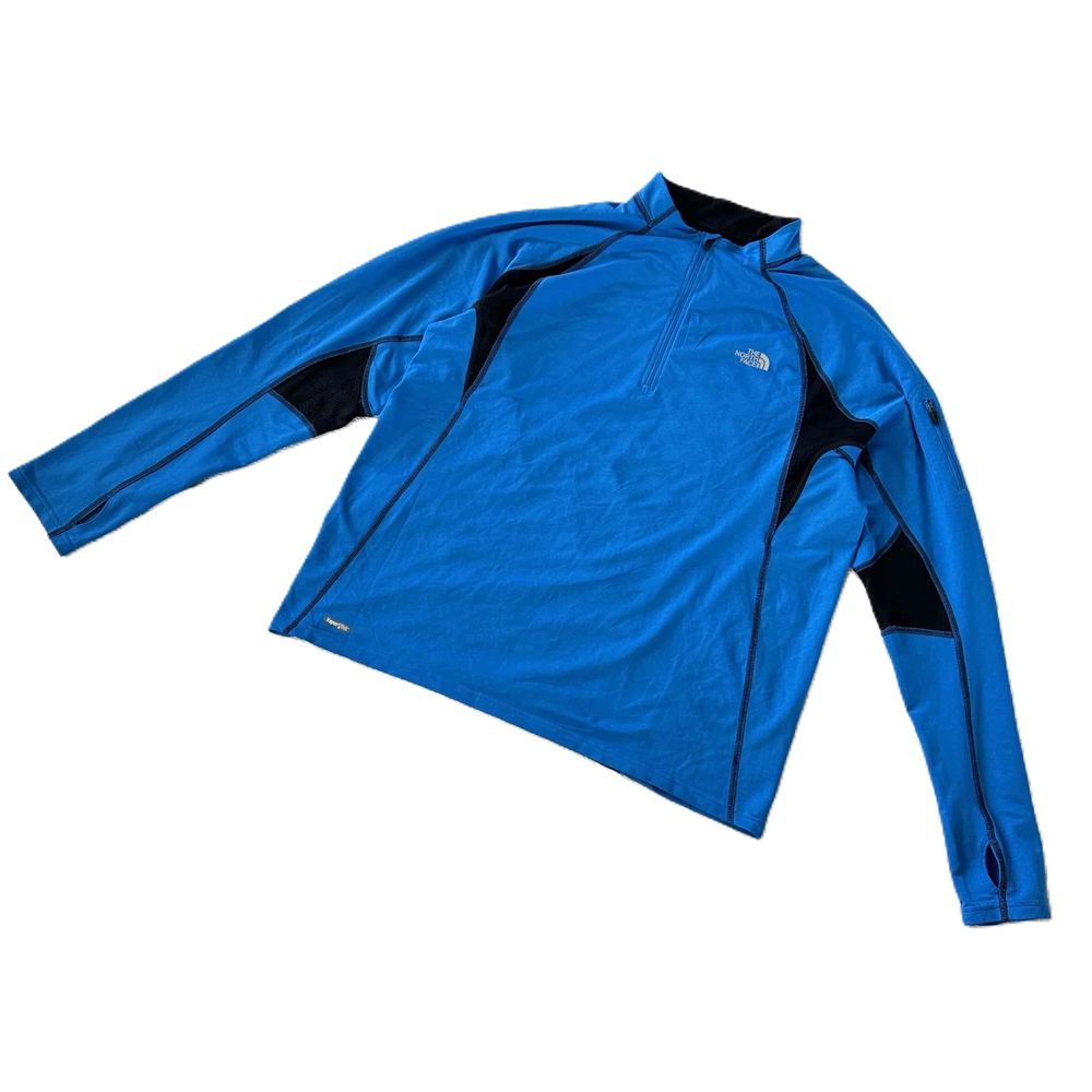 The North Face 1/4 Zip Running Vaporvick Activewear Blue Sweatshirt  XL